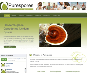 purespores.com: Ganoderma Lucidum Spores, Ling Zhi - Buy Research-grade Red Reishi Mushroom Spores from Purspores
Research-grade Ganoderma lucidum Spores. Research-grade Red Reishi Mushroom Spores aka Ganoderma spores from Purespores are the best in the world, research-grade, 100% pure, live and organic.