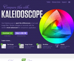 kaleidoscopeapp.com: Kaleidoscope — File comparison for Mac
Easily spot the differences in text and image files. Review changes in seconds with the world's most advanced Mac diff tool.