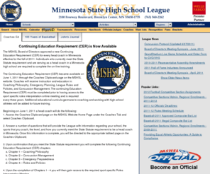 mshsl.org: Welcome to the Minnesota State High School League!
