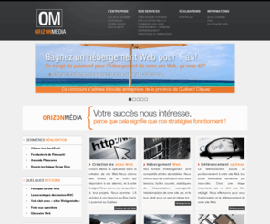 orizonmedia.com: Orizon Média :. Web - Graphisme - Conseils .: Conception de site Web à Rimouski - Hébergement de site Web - Impression
Spécialistes dans la conception de site Internet depuis 2005 à Rimouski, nous offrons un service unique et professionnel pour tous vos projets de programmations, de conception Web, graphisme, impression et d'applications dynamiques.