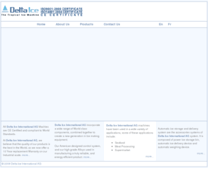 delta-ice.com: Delta Ice International AG, The Tropical Flake Ice Machine Leader. Commercial and industrial, flake Tube, Block Ice Machine
Delta Ice International AG is a Swiss based company incorporate a wide range of World class components, combined together to create a new generation in commercial and industrial flake ice machines, block and tube ice machines.