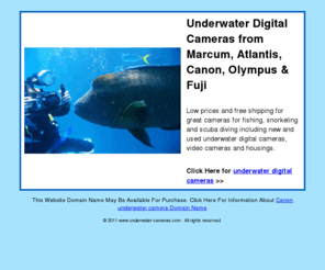 underwater-cameras.com: Underwater Digital Cameras from Marcum, Atlantis, Canon, Olympus & Fuji
Low prices and free shipping for great cameras for fishing, snorkeling and scuba diving including new and used underwater digital cameras, video cameras and housings.  