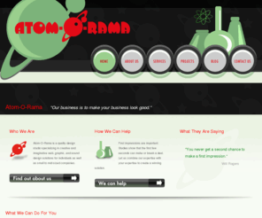 atomorama.com: Atom-O-Rama - Welcome
Atom-O-Rama is a professional design studio that specializes in web design, graphic design and sound design.