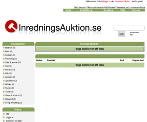 inredningsauktion.se: OnLine Auctions
InredningsAuktion.se!