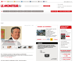 portailconstruction.net: L'actualité du Btp et de la construction - Le Moniteur.fr
Retrouvez toute l'actualité et les services du btp et de la construction sur lemoniteur.fr