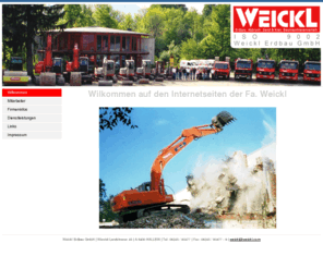 weickl.com: erdbau abbruch aushub sand kies schotter hallein land salzburg baumaschienenverleih bagger lkw radlader zusatzgeräte minibagger preis preisliste
Baufirma Hallein Salzburg