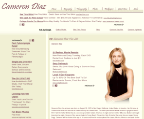 diazcameron.com: Cameron Diaz | Cameron Diaz Photo | Cameron Diaz Gallery | Cameron Diaz Wallpaper | Cameron Diaz Picture
Cameron Diaz Fan Site. Find All Information about Cameron Diaz biography, Cameron Diaz pictures, Cameron Diaz Wallpapers, Cameron Diaz photos, Cameron Diaz news, articles and statistics.