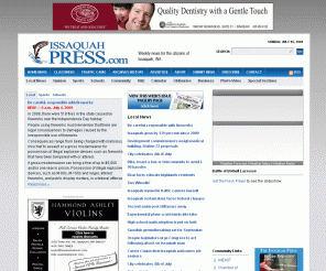 issaquah-press.com:  The Issaquah Press – News, Sports, Classifieds in Issaquah, WA
Issaquah Press is the local weekly newspaper for Issaquah, WA. Local news, school, sports, business, people, events, classified ads.