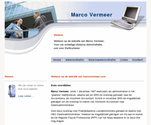marcovermeer.com: Marco VermeerSalarisadministratie, HR en Advies
Marco VermeerSalarisadministratie, HR en Advies