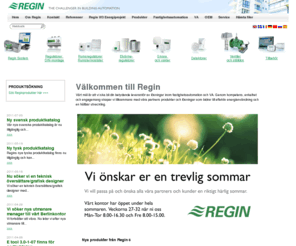 regin.net: Regin
Energieffektiv fastighetsautomation - Energy efficient building automation