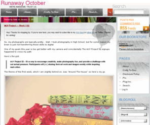 runawayoctober.com: Runaway October
Delving into the crazy world of kids, cooking and crafts...