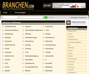 firmenerfolg.com: Firmen, Produkte und Dienstleistungen im Überblick! | Branchen.com
Firmen, Produkte und Dienstleistungen im Überblick!
