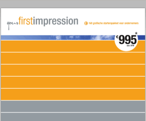 yourfirstimpression.nl: Your First Impression - Hét Grafische Starterspakket voor Ondernemers - Website en Drukwerk
Your First Impression is hét grafische starterspakket voor beginnende ondernemers. Het pakket bestaat uit het ontwerp en de realisatie van een website, visitekaartjes, briefpapier en enveloppen. Dit allemaal voor een scherpe prijs speciaal voor starters.