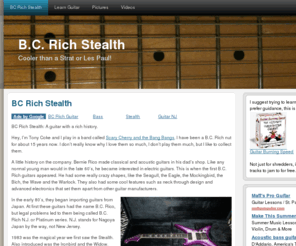 bcrichstealth.com: BC Rich Stealth Guitars and Basses
BC Rich Stealth guitars have an interesting history and have earned a reputation for being quality guitars.  See how they came about and who has played them.