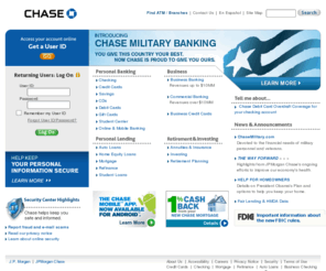 chaseappraisers.com: CHASE Home: Personal Banking | Personal Lending | Retirement & Investing | Business Banking
Welcome to CHASE, a leading global financial services firm with operations in more than 60 countries. Chase is a leader in investment banking, financial services for consumers, business & commercial.