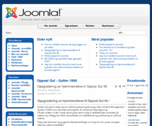 oppsalgul.org: Oppsal Gul - Gutter 1999
Joomla! - dynamisk portalmotor og publiseringssystem