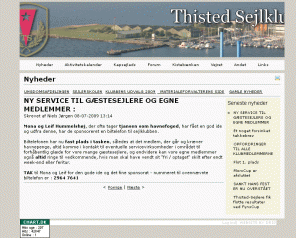 thisted-sejlklub.dk: Thisted Sejlklub - Nyheder
Thisted Sejlklubs hjemmeside