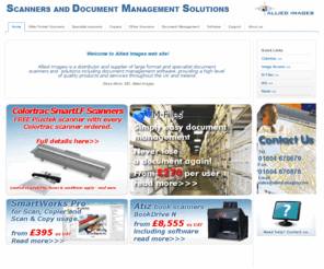 allied-images.com: Scanners and Document Management Solutions
Offers large format document scanners, flatbed scanners, book scanners and document management control & repository software as well as wide format copying & printing solutions