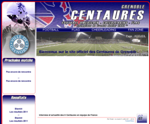 centaures-footus.com: CENTAURES DE GRENOBLE - Club de football américain
Site des centaures de Grenoble : Accueil.