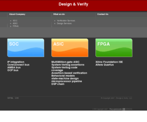 design-verify.com: Design-Verify Home
Design & Verify is an ASIC design and verification company