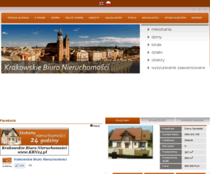 kbn24.com: Krakowskie Biuro Nieruchomości
Biuro nieruchomości -  sprzedaż nieruchomości, wynajem nieruchomości, kupno nieruchomości, domy, mieszkania, działki.