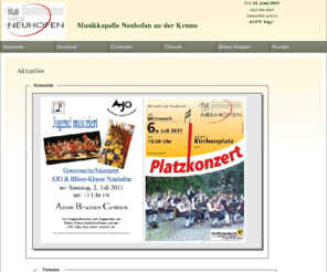 mk-neuhofen.com: Musikkapelle Neuhofen an der Krems
Homepage der Musikkapelle Neuhofen an der Krems