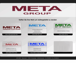 streichelstein.com: META Group - META Dryice - META Penndorf - META E²F - META Components - Sympatea
Die META Group besteht aus den Firmen META Dryice, META Penndorf, META E²F, META Components und META Leiterplatten.