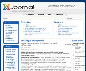 bodnarnet.com: Köszöntjük weblapunkon
Joomla! - a dinamikus portálmotor és tartalomkezelő rendszer