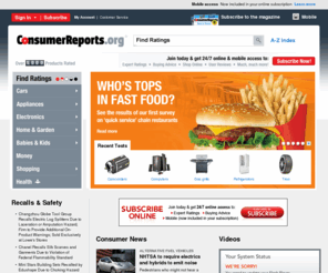 consumerreportstraveladviser.org: Consumer Reports: Expert product reviews and product Ratings from our test labs
Product reviews and Ratings on cars, appliances, electronics and more from Consumer Reports.