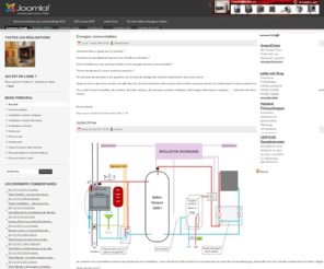 energies-libres.net: insert-chaudière,bouilleur,ballon tampon,panneaux solaires voltaiques ...
Site dédié aux différentes énergies renouvelables que l’on peut mettre en place à nos domiciles, les démarches, les prix , les avantages et les inconvénients