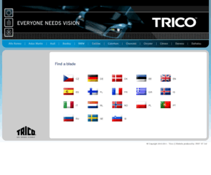 findmyblade.mobi: Blade Catalogue - Trico
Trico wiper blade catalogue