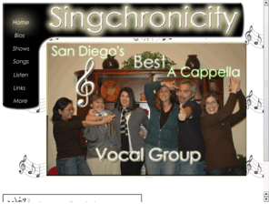 singchronicity.com: Singchronicity - San Diego's Best A'capella Vocal Group
Singchronicity - San Diego's Best A'capella Vocal Group