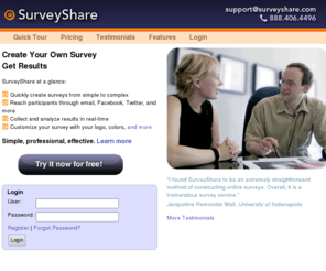 surveyshare.com: Web Survey and Questionnaire Tool - SurveyShare.com
