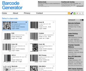 barcode-generator.org: Free online barcode generator
Create Barcodes with this free online barcode generator.