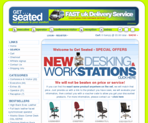 createanoffice.com: • GET SEATED • The Office Seating Specialists • Over 1000 chairs to choose from
specialists in office seating and desking thoughout UK. We provide a large range of seating and add-ons to meet your requirements