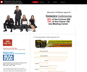 international-conference-calling.com: Genesis Conferencing | Conference calling
Genesis Conferencing Service with complete global covereage. Toll free Genesis Conferencing service from over 50 counties. same day activations