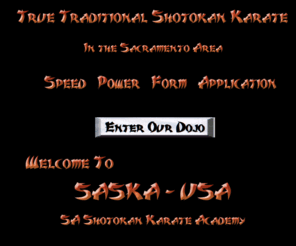 saskausa.com: Saska USA
True Traditional Shotokan Karate