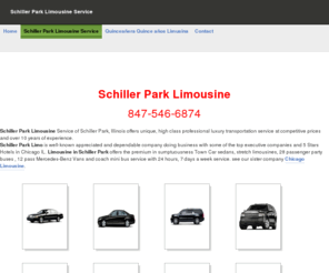 schillerparklimo.com: Schiller Park Limo Service - Limousine Service Schiller Park Illinois - Schiller Park Party Bus Wedding
Schiller Park limousine service for wedding limousines, Sweet 16, Quinceañera and prom limo service for Ohare ORD or Midway MDW airports limousine service in Schiller Park, IL, stretch suv, and party bus limo