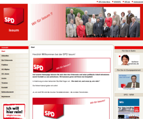 spd-issum.de: Start - SPD Issum
Internetauftritt des SPD-Ortsvereins Issum, Informationen über Zusammensetzung des Ortsvereins-Vorstandes und der Rats-Fraktion, aktuelle Informationen