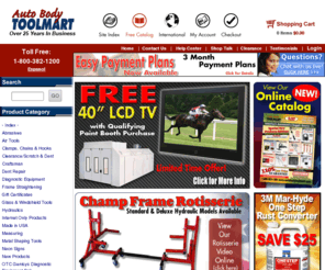 autobodytoolmart.com: Auto Body Toolmart - Paint Booths, Shop Equipment, Dent Repair Tools
America’s #1 supplier for paint Booths, spray booths, body shop tools, body shop supplies and other auto body repair equipment.  Low prices, fast shipping, satisfaction guaranteed!