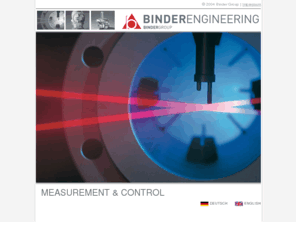 binder-engineering.com: Binder Engineering  Kundenspezifische Lösungen in der Mess- und Regeltechnik
Binder Engineering  die Vertriebsorganisation der Binder Group  ist spezialisiert auf das Messen, Überwachen und Automatisieren von Prozessen in Chemie, Industrie, Umwelt und Mineralölverarbeitung. Unser Know-How und die Beratungskompetenz machen uns zu einem geschätzten Ansprechpartner in der Mess- und Regeltechnik.