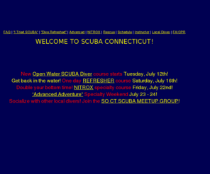 scubaconn.com: WELCOME TO SCUBA CONNECTICUT!
WELCOME TO SCUBA CONNECTICUT!