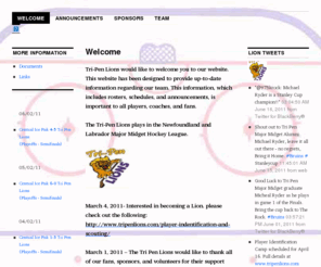 tripenlions.com: www.TriPenLions.com | Home of the Tri Pen Lions Major Midget Hockey Team
