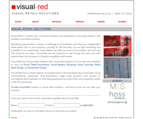 visualred.co.uk: Visual-Red - visual retail solutions & retail store design
Visual-Red provide visual retail solutions including consultancy, retail store design, equipment design, visual mystery shopping and learning