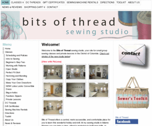 bitsofthread.com: Bits of Thread Sewing Studio
Private and small group sewing lessons, sewing parties, and sewing machine rentals in Washington, DC.