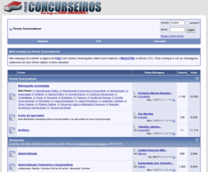 forumconcurseiros.com: Fórum Concurseiros! - Powered by vBulletin
Fórum gratuito de estudo para concursos públicos.