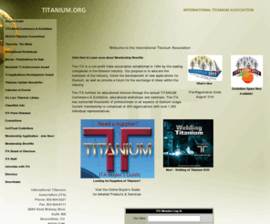 titanium.org: International Titanium Association (ITA)
ITA International Titanium Association 