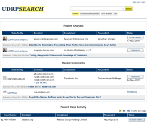 udrpsearch.org: UDRPsearch - WIPO / NAF / ADR.eu Domain Dispute Search
WIPO / NAF / ADR.eu Domain Dispute Search