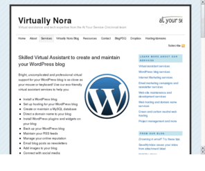 wordpressvirtualassistant.com: WordPress Virtual Assistant - Nora Rubinoff
Virtual assistant creates & maintains WordPress blogs. Blog creation, install plugins, maintain MySQL database, manage RSS feeds, virtual support.