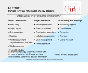 lt-project.com: LT Project
Partner for your Renewable Energy Projects